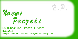 noemi peczeli business card